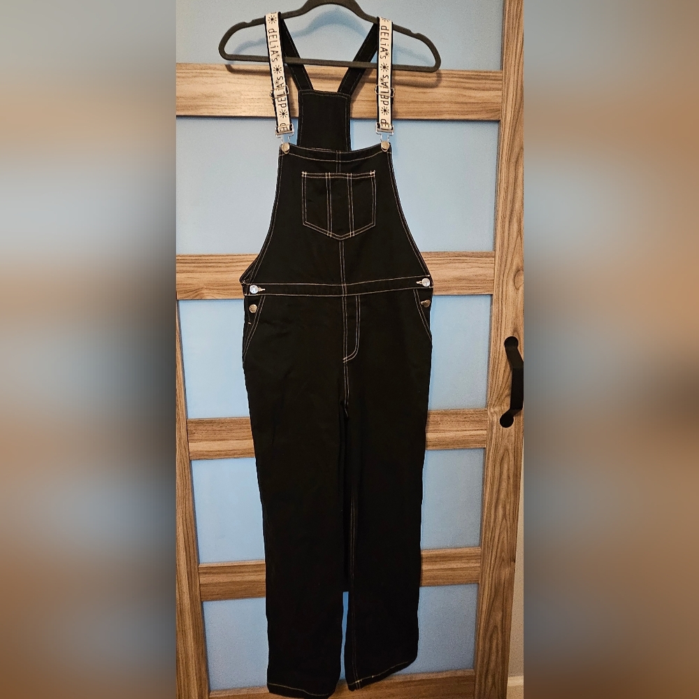 Delias black overalls size M